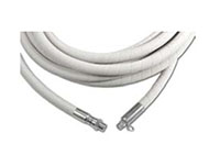 Steam Rated White Creamery Washdown Hose Assembly